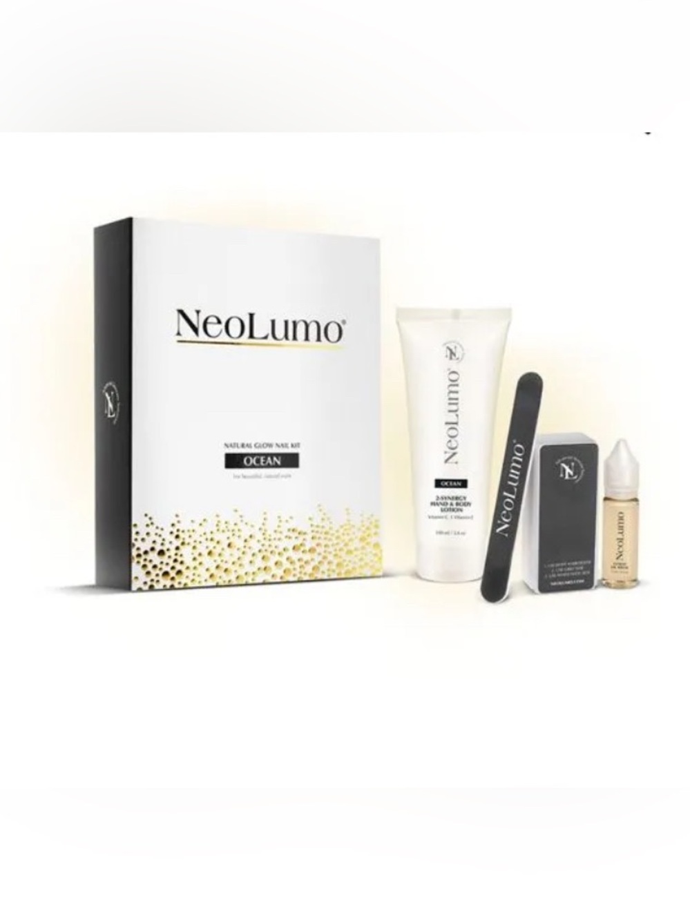 NIB NeoLumo NAIL KIT Home-Use Natural Manicure Set Kiwi
